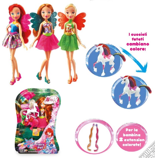 Winx Club - Fairy Pet - Bombola Con Cucciolo Pony gioco di Giochi Preziosi