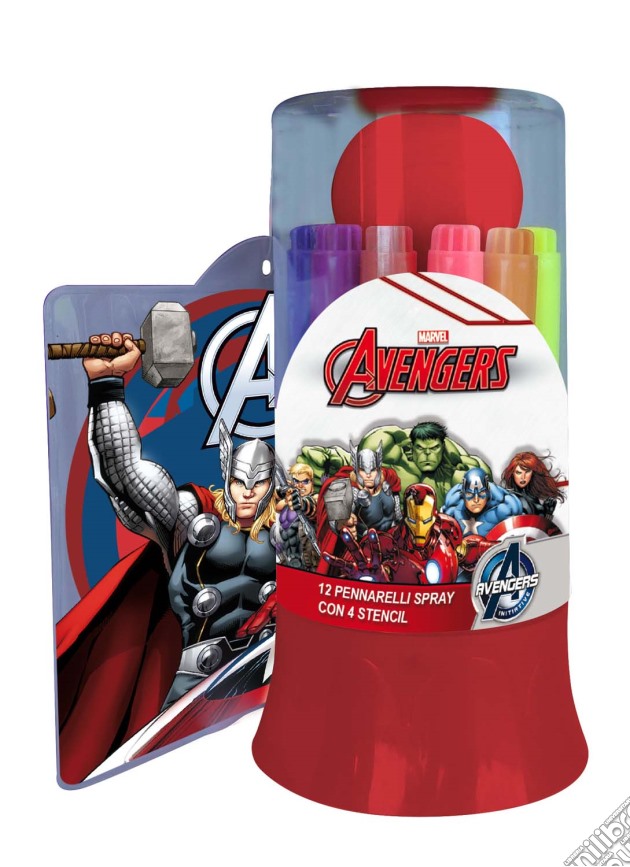 Avengers - 12 Pennarelli Spray gioco di Joko