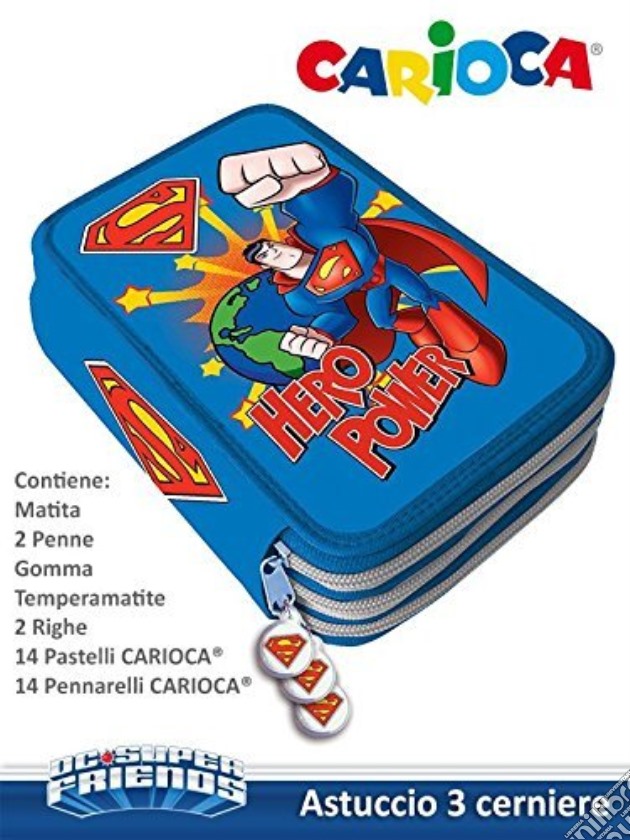 Superman - Astuccio 3 Zip Carioca gioco