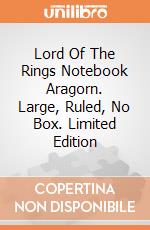 Lord Of The Rings Notebook Aragorn. Large, Ruled, No Box. Limited Edition giochi