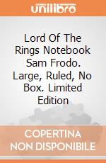 Lord Of The Rings Notebook Sam Frodo. Large, Ruled, No Box. Limited Edition giochi
