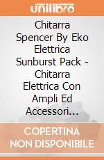 Chitarra Spencer By Eko Elettrica Sunburst Pack - Chitarra Elettrica Con Ampli Ed Accessori Inclusi gioco di Eko