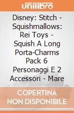 Disney: Stitch - Squishmallows: Rei Toys - Squish A Long Porta-Charms Pack 6 Personaggi E 2 Accessori - Mare giochi