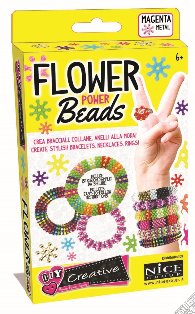 Creative - Diy - Flower Beads Metal Pocket gioco di Nice
