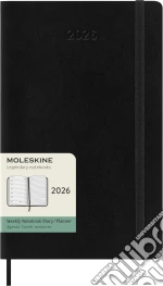 12 Months, Weekly Notebook. Large, Soft Cover, Black giochi