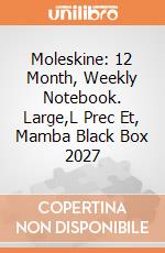 Moleskine: 12 Month, Weekly Notebook. Large,L Prec Et, Mamba Black Box 2027 giochi