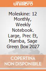 Moleskine: 12 Monthly, Weekly Notebook. Large, Prec Et, Mamba, Sage Green Box 2027 giochi