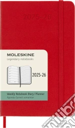 18 Months, Weekly Notebook. Pocket, Hard Cover, Scarlet Red giochi