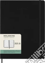 18 Months, Weekly Notebook. Extra-Large, Hard Cover, Black giochi