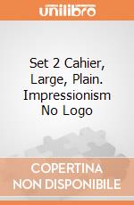 Set 2 Cahier, Large, Plain. Impressionism No Logo giochi
