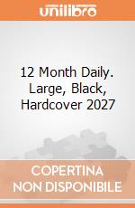 12 Month Daily. Large, Black, Hardcover 2027 giochi