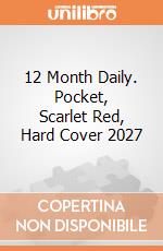 12 Month Daily. Pocket, Scarlet Red, Hard Cover 2027 giochi