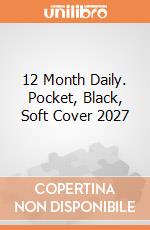 12 Month Daily. Pocket, Black, Soft Cover 2027 giochi