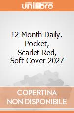 12 Month Daily. Pocket, Scarlet Red, Soft Cover 2027 giochi
