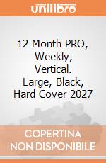 12 Month PRO, Weekly, Vertical. Large, Black, Hard Cover 2027 giochi