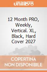 12 Month PRO, Weekly, Vertical. XL, Black, Hard Cover 2027 giochi