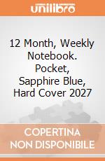 12 Month, Weekly Notebook. Pocket, Sapphire Blue, Hard Cover 2027 giochi