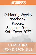 12 Month, Weekly Notebook. Pocket, Sapphire Blue, Soft Cover 2027 giochi