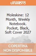 Moleskine: 12 Month, Weekly Notebook. Pocket, Black, Soft Cover 2027 giochi