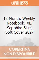 12 Month, Weekly Notebook. XL, Sapphire Blue, Soft Cover 2027 giochi