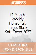 12 Month, Weekly, Horizontal. Large, Black, Soft Cover 2027 giochi