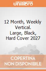 12 Month, Weekly Vertical. Large, Black, Hard Cover 2027 giochi