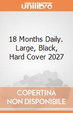 18 Months Daily. Large, Black, Hard Cover 2027 giochi