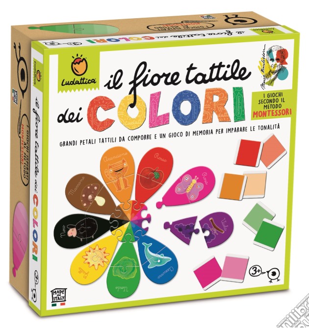 Ludattica - Giochi Montessori - Il Fiore Tattile Dei Colori gioco