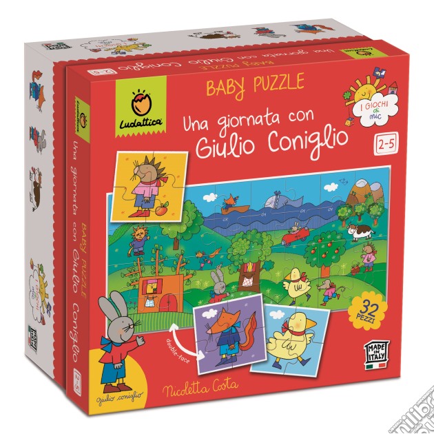 Giulio Coniglio. Baby puzzle gioco