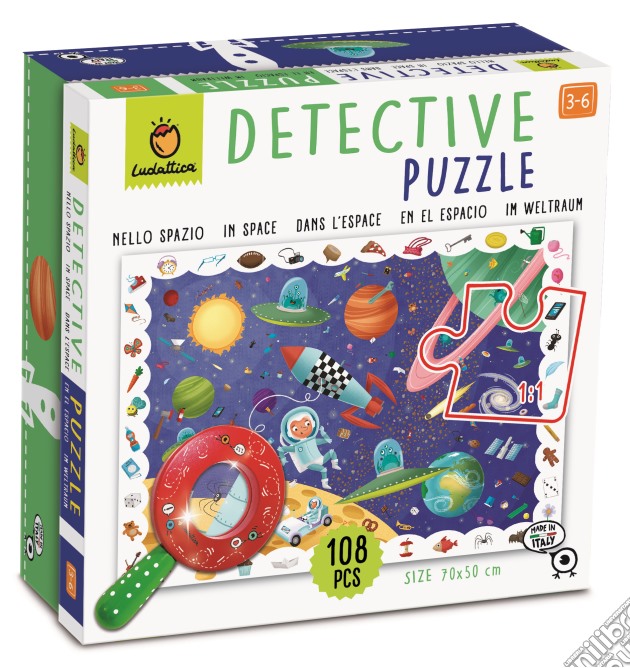 Ludattica: Detective Puzzle 108 Pz Nello Spazio gioco