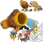 Ginmar: Animali - (025A) - Testa Tigre/Leone Cont. C/Mini Anim. Zoo giochi
