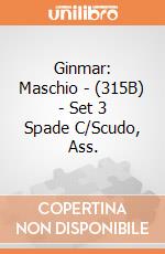 Ginmar: Maschio - (315B) - Set 3 Spade C/Scudo, Ass. gioco
