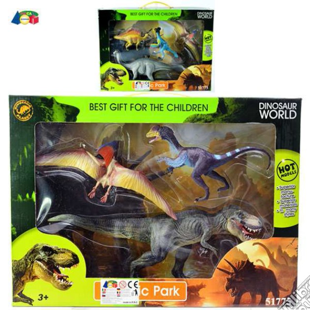 Dinosaur World - Confezione 3 Animali Preistorici (un articolo senza possibilità di scelta) gioco di GiocaCi