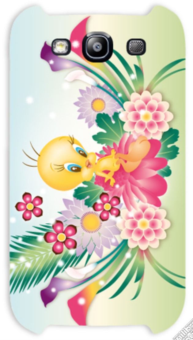 Cover Tweety Flowers Samsung S3 gioco di HSP