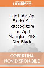 Tgc Lab: Zip Binder 9 - Raccoglitore Con Zip E Maniglia - 468 Slot Black giochi