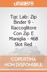 Tgc Lab: Zip Binder 9 - Raccoglitore Con Zip E Maniglia - 468 Slot Red giochi