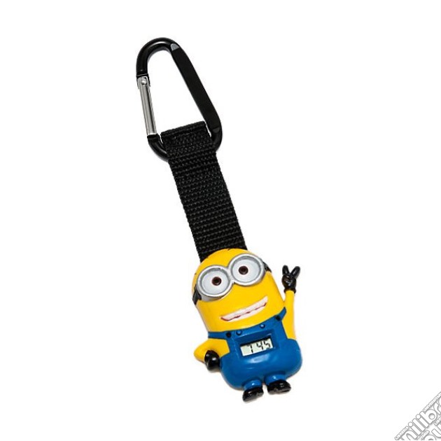 Minions - Clip On Con Figurina Minion Con Orologio Lcd Integrato gioco di Joy Toy