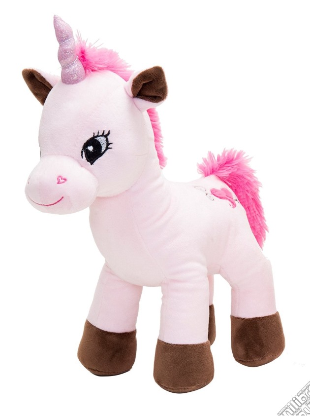 Unicorno Rosa In Piedi In Peluche Morbido 32 Cm gioco di Joy Toy