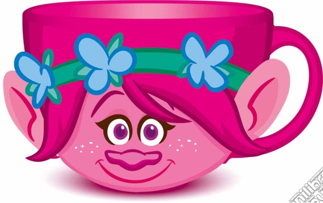 Trolls - Tazza In Plastica 3D 10 Cm Poppy gioco