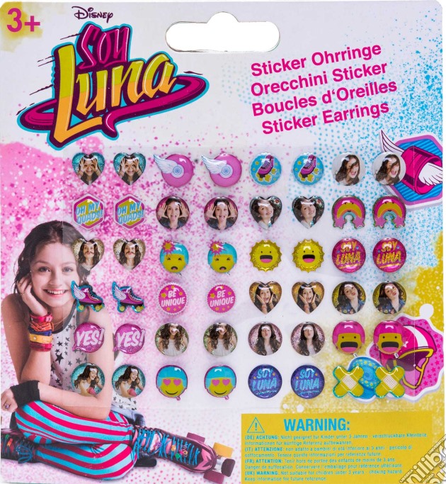 Soy Luna - Orecchini Sticker 24 Paia gioco di Joy Toy