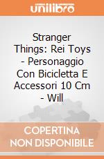 Stranger Things: Rei Toys - Personaggio Con Bicicletta E Accessori 10 Cm - Will giochi