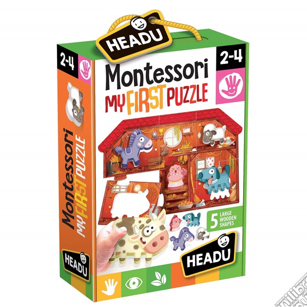Headu It20140 - Montessori First Puzzle The Farm gioco