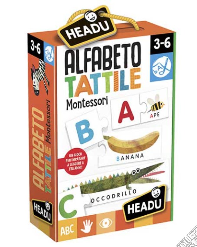 Headu It20164 - Alfabeto Tattile Montessori gioco