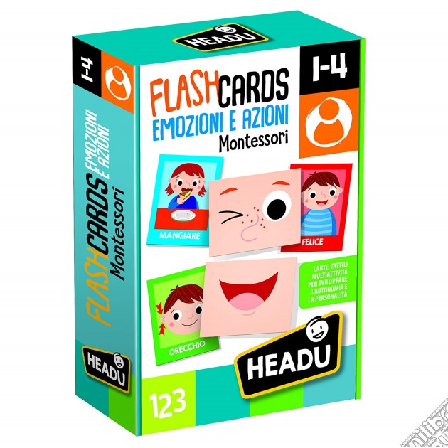 Headu | Flashcards Montessori Emozioni E Azioni gioco