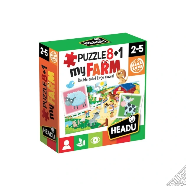 Headu It20867 - Puzzle 8+1 Farm gioco