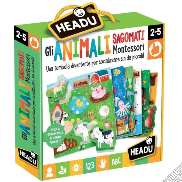 Headu It21932 - Gli Animali Sagomati Montessori gioco