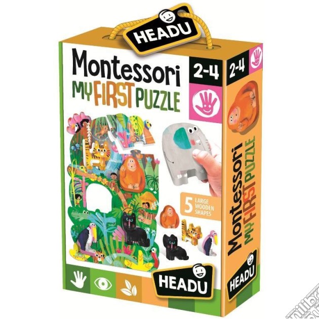 Headu It22380 - Montessori First Puzzle The Jungle gioco