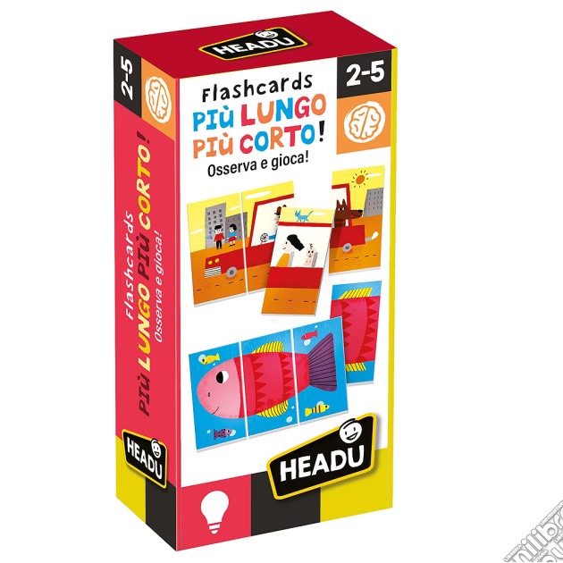 Headu It24582 - Flashcards Piu' Lungo E Piu' Corto gioco