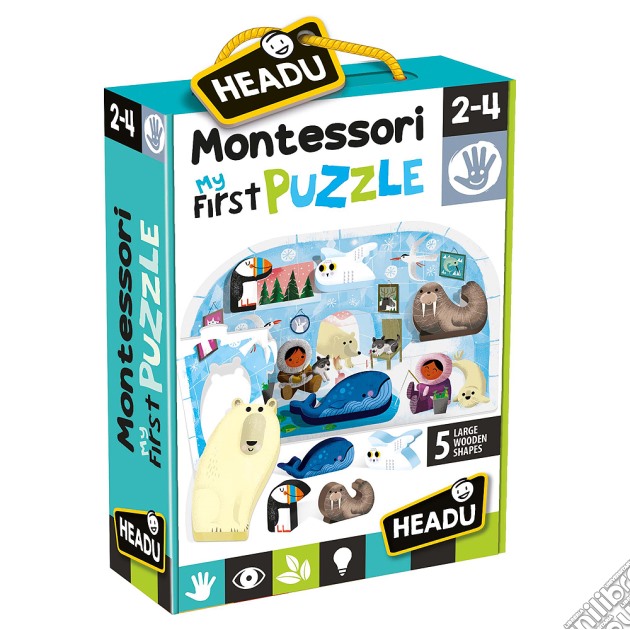 Headu Mu24711 - Montessori First Puzzle The Polo gioco
