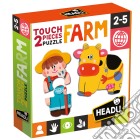 Headu Mu24889 - 2 Pieces Puzzle Touch Farm giochi